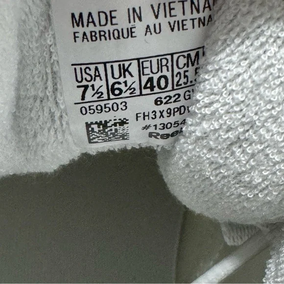 Maison Margiela X Reebok Classics Edition Memory Of Sneakers White Men’s 7.5